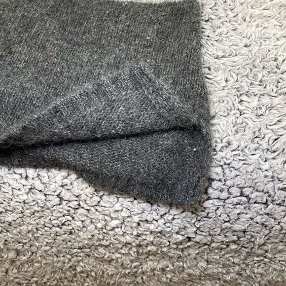 RAFELLA M Lambswool / Angora Grey Striped Sweater - Picture 7 of 11